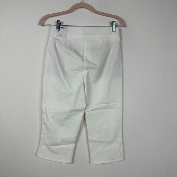 NWT White House Black Market Pull on Straight Capri White 0 #WHBM3 - Picture 3 of 10